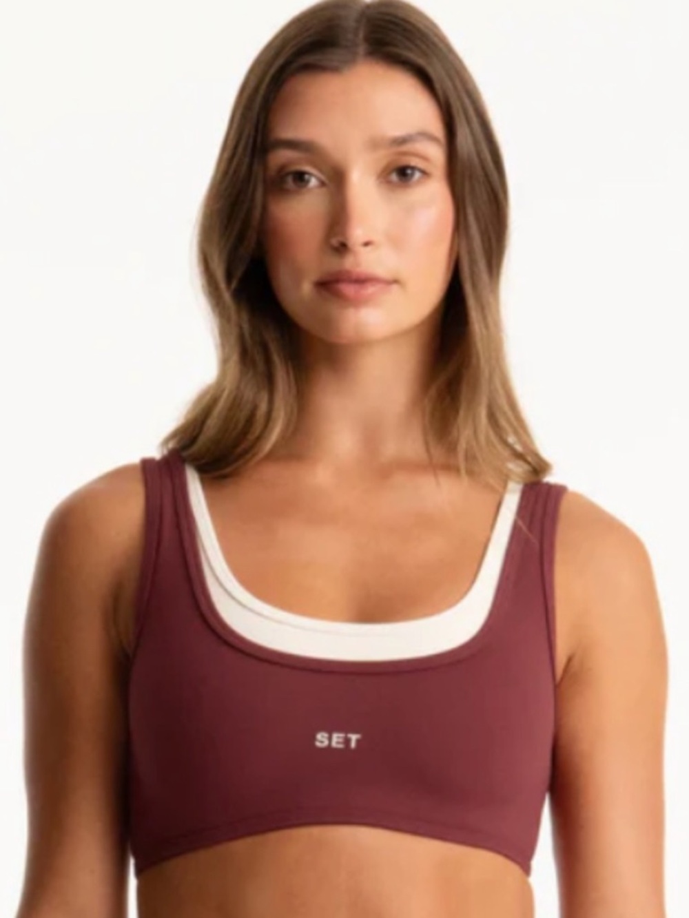 AIRLUXE™ BREATHE PARKE LAYER SCOOP BRA & HIGH-RISE LEGGINGS - RHUBARB